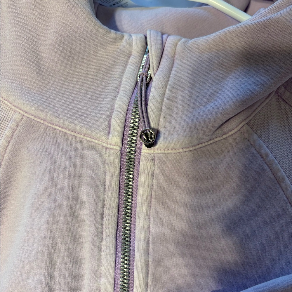 Lululemon Scuba Half Zip Hoodie Cropped Lilac Ether - Picture 3 of 9